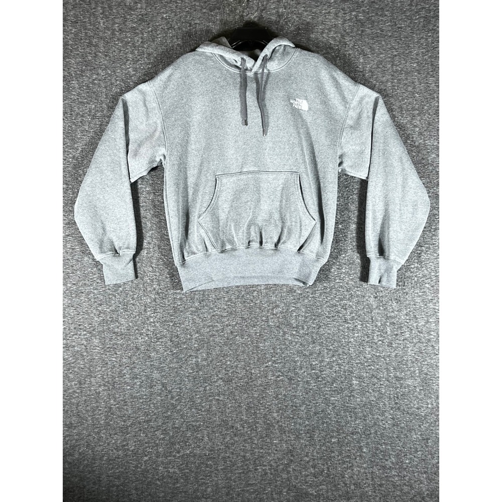 The North Face Mens Circular Design Hoodie Heather Grey Pullover Small